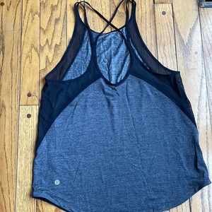 Lululemon Black/Gray Athletic Tank